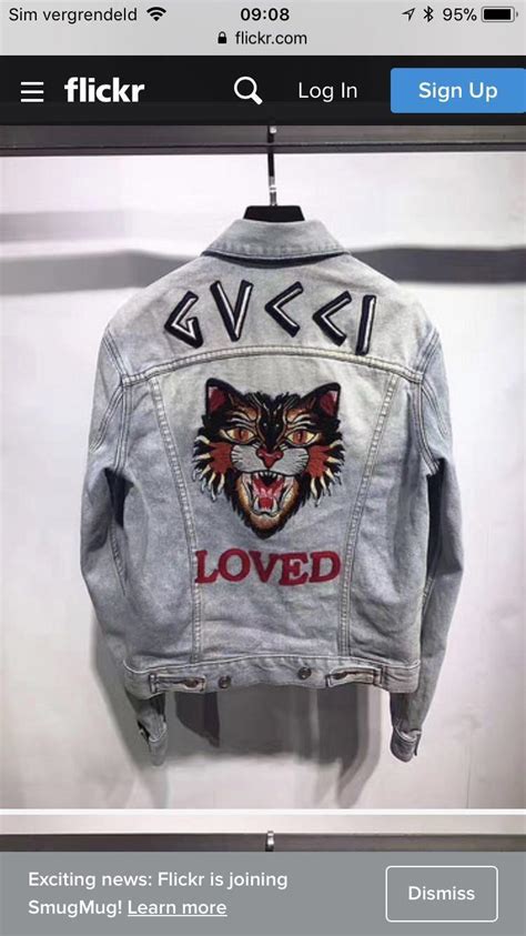 gucci wildcat denim jacket|gucci denim jacket women.